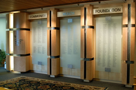 Providence Hospital Donor Wall Millwork